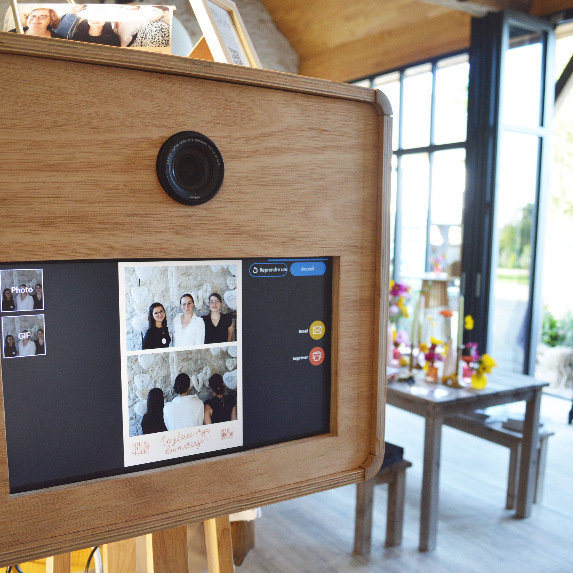 Joli photobooth en bois Nantes